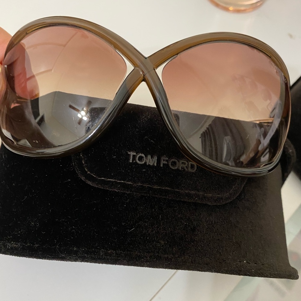Tom Ford Whitney over size brown sunglasses